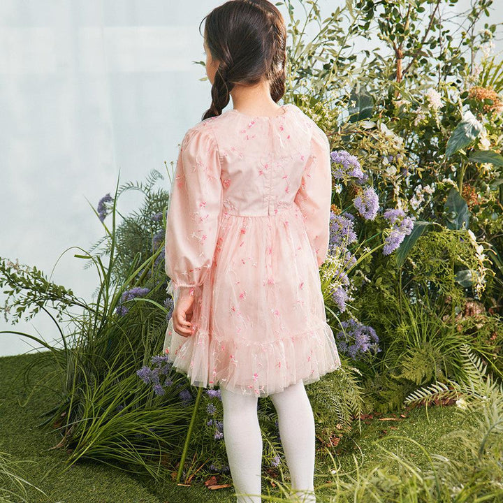 Alice Embroidery Tulle Dress-Dress - Kids-ToTo Heros-ToTo Heros l Premium Children's Clothing