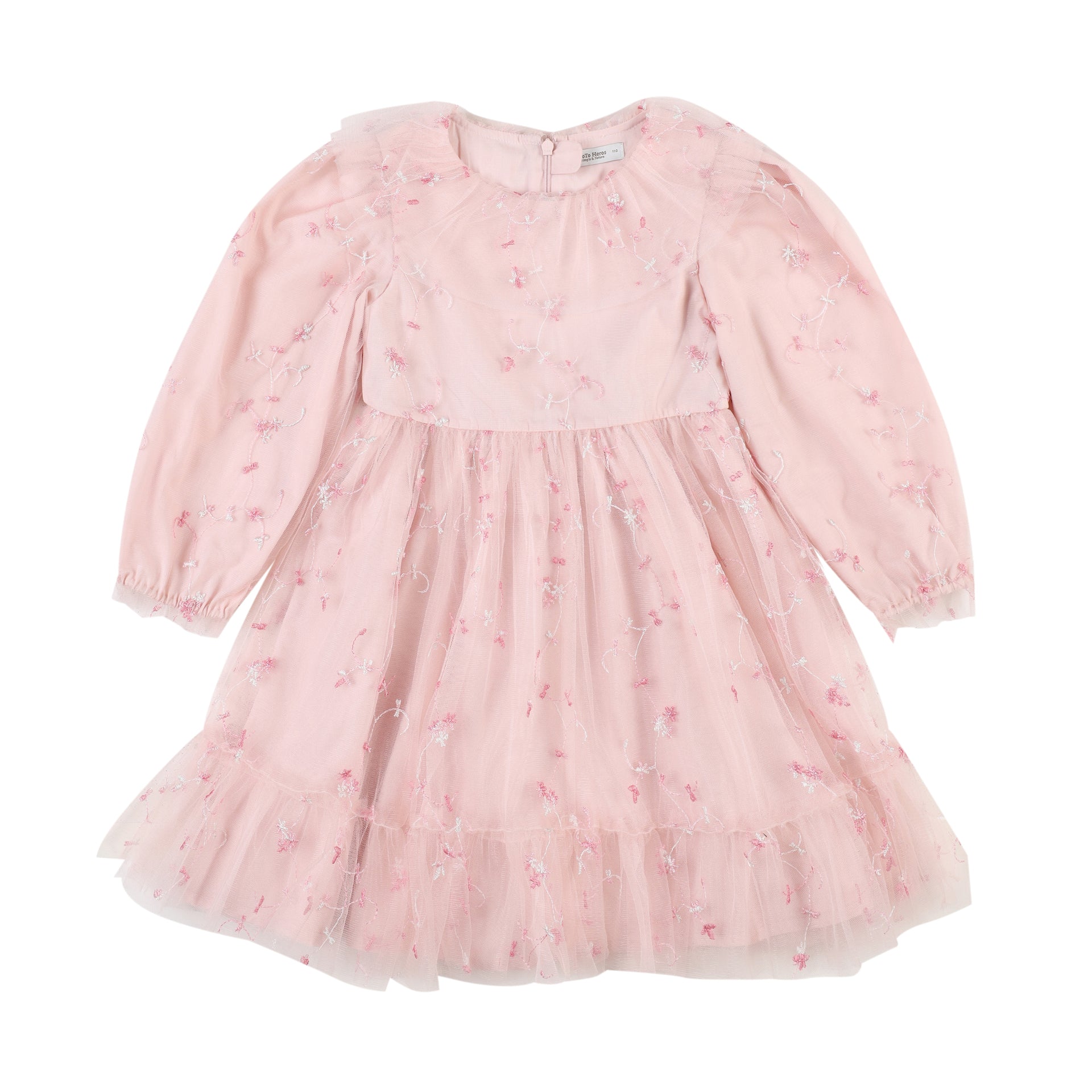 Alice Embroidery Tulle Dress-Dress - Kids-ToTo Heros-ToTo Heros l Premium Children's Clothing