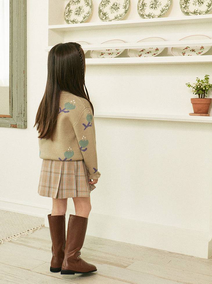 Belita Floral Pattern Knit Sweater-Knit Sweater - Kids-ToTo Heros-ToTo Heros l Premium Children's Clothing