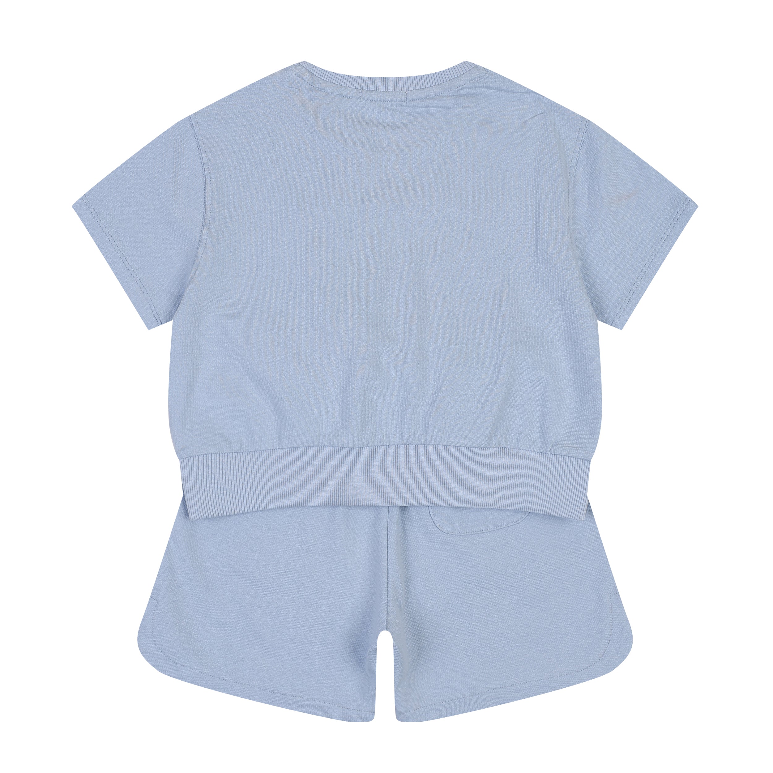 Bonnie Graphic Top & Curved Hem Shorts Set-Top & Skirt Set - Kids-ToTo Heros-