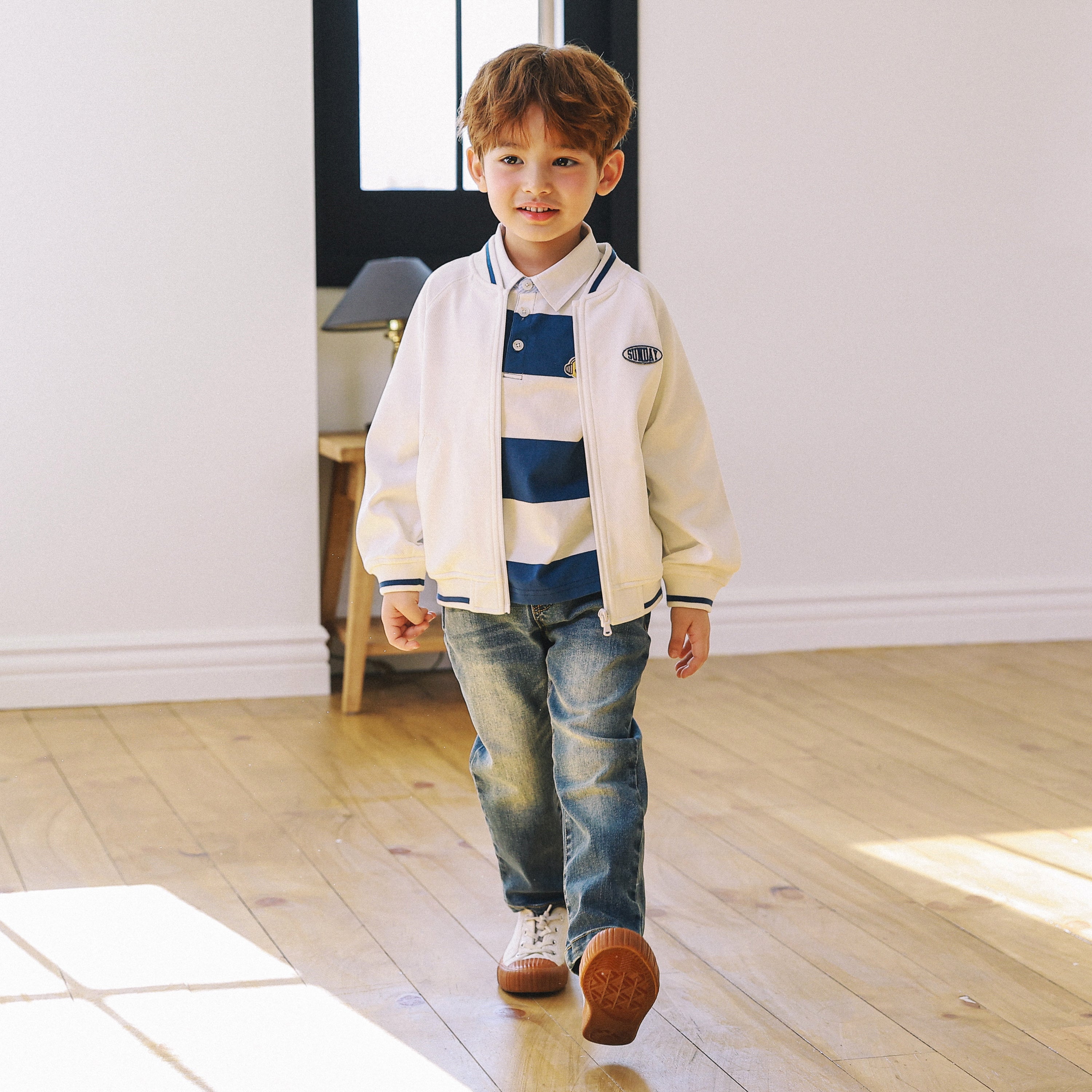 Brady Embroidery Bomber Jacket-Jacket - Kids-ToTo Heros-ToTo Heros l Premium Children's Clothing