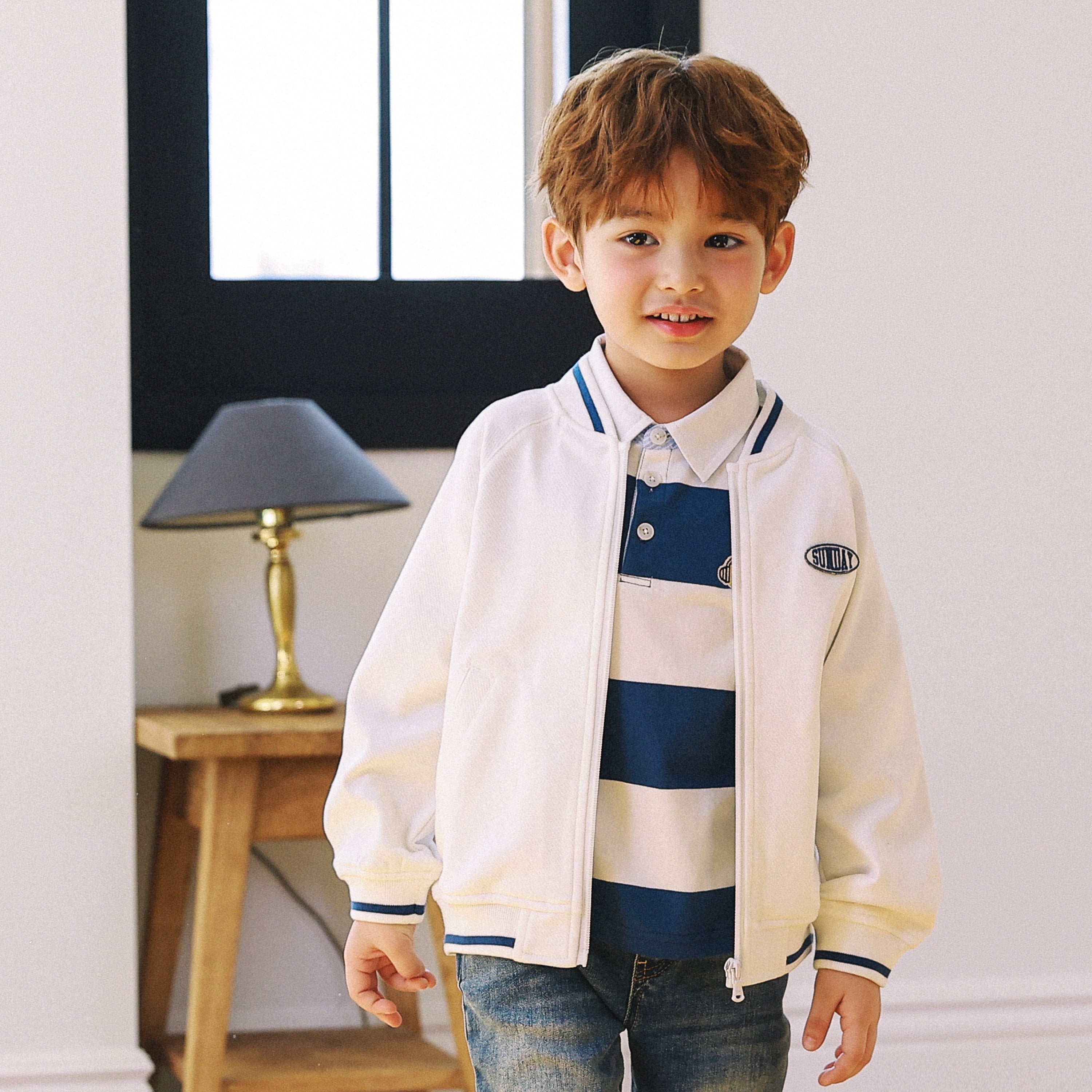 Brady Embroidery Bomber Jacket-Jacket - Kids-ToTo Heros-ToTo Heros l Premium Children's Clothing