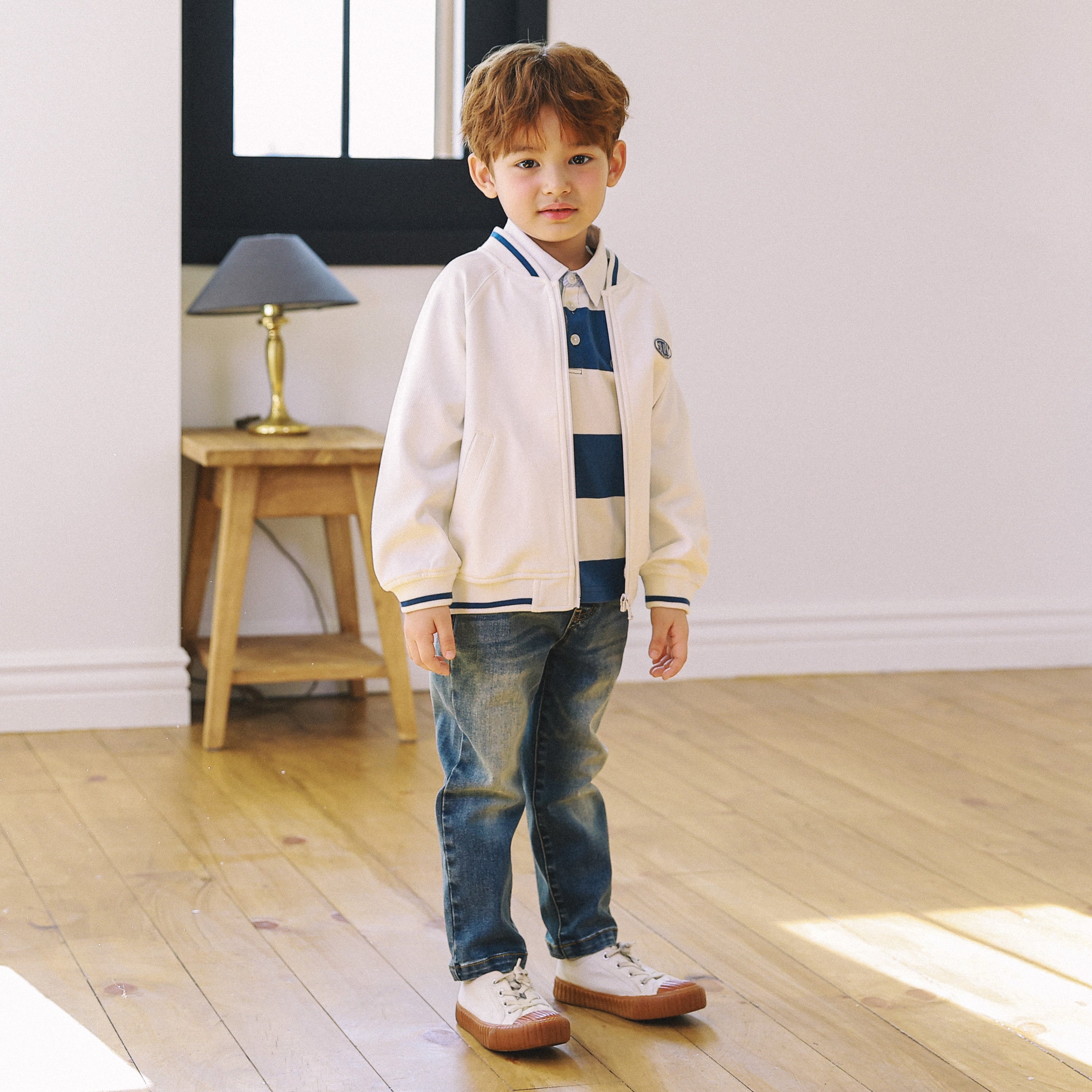 Brady Embroidery Bomber Jacket-Jacket - Kids-ToTo Heros-ToTo Heros l Premium Children's Clothing