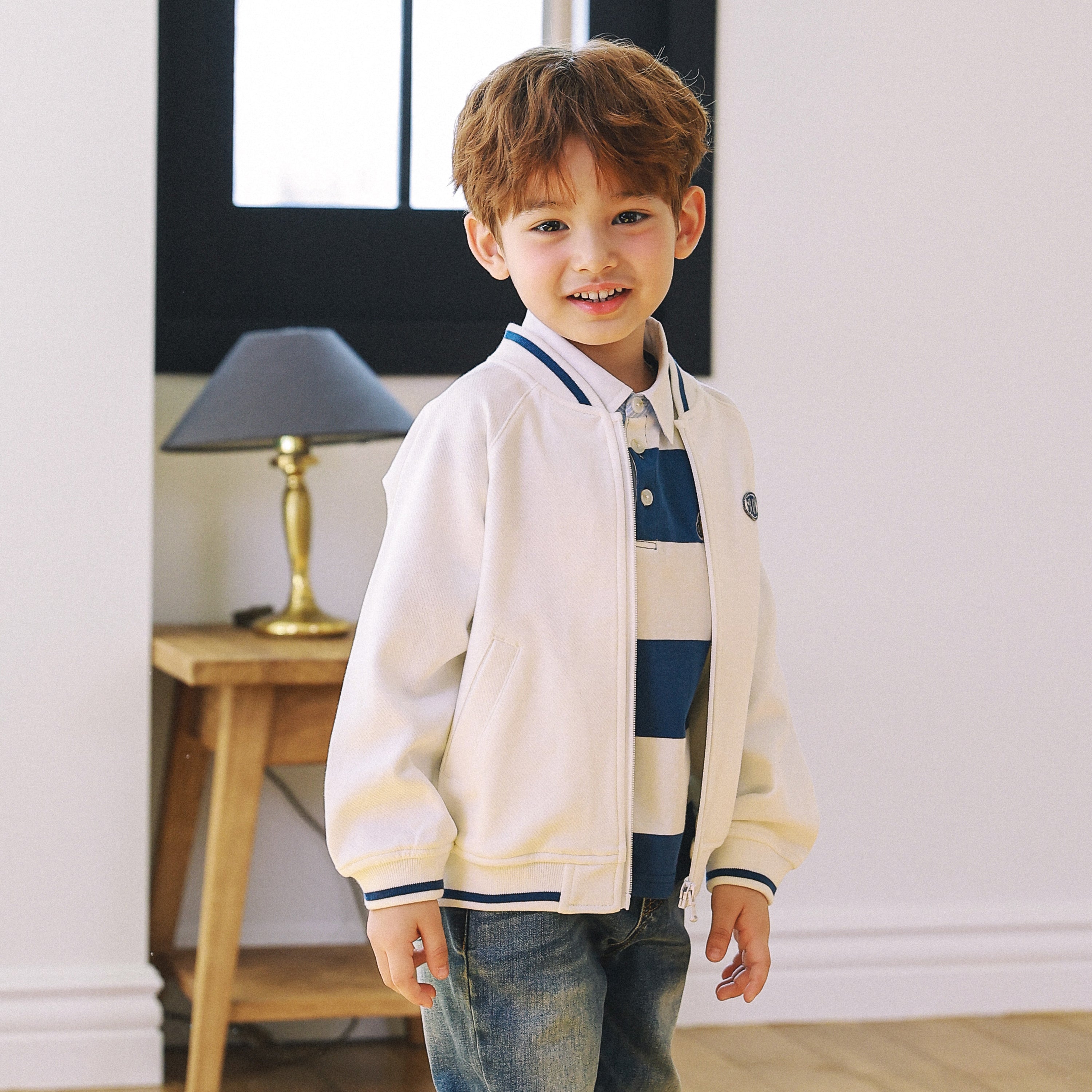 Brady Embroidery Bomber Jacket-Jacket - Kids-ToTo Heros-ToTo Heros l Premium Children's Clothing