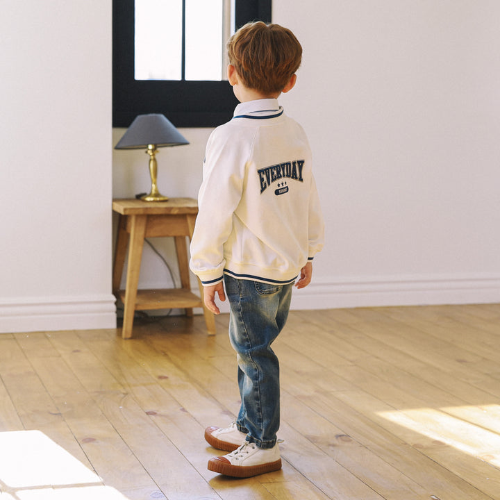 Brady Embroidery Bomber Jacket-Jacket - Kids-ToTo Heros-ToTo Heros l Premium Children's Clothing