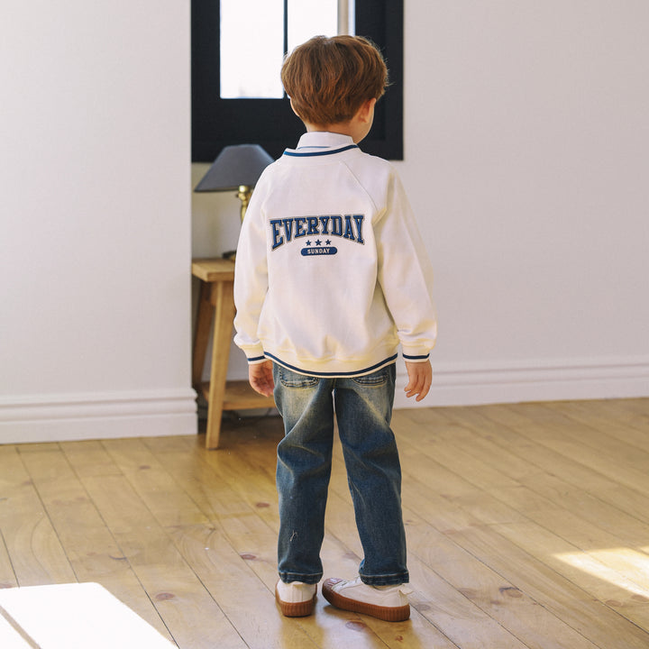 Brady Embroidery Bomber Jacket-Jacket - Kids-ToTo Heros-ToTo Heros l Premium Children's Clothing