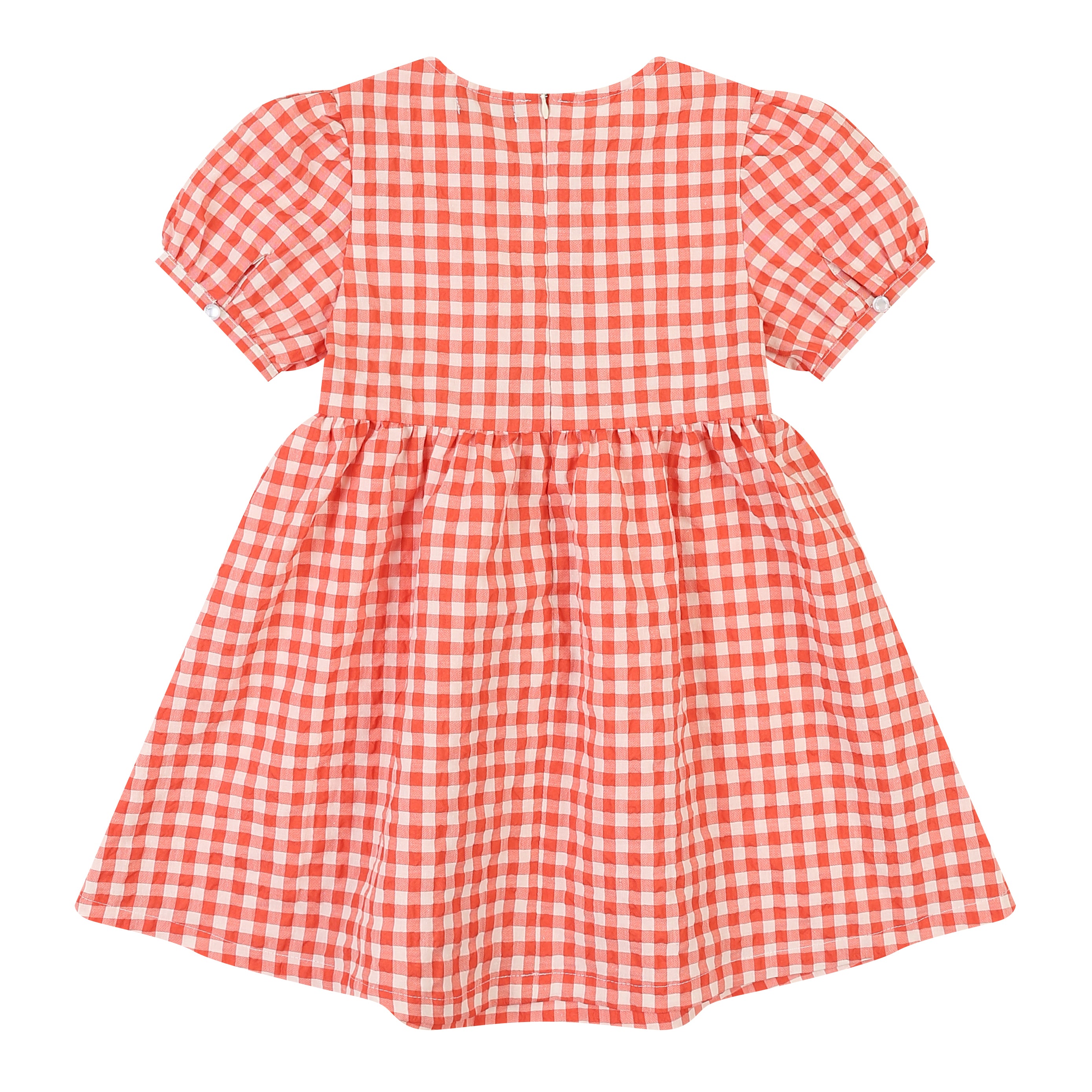 Brianna Round Neck Balloon Sleeve Summer Vacation Dress-Dress - Kids-ToTo Heros-
