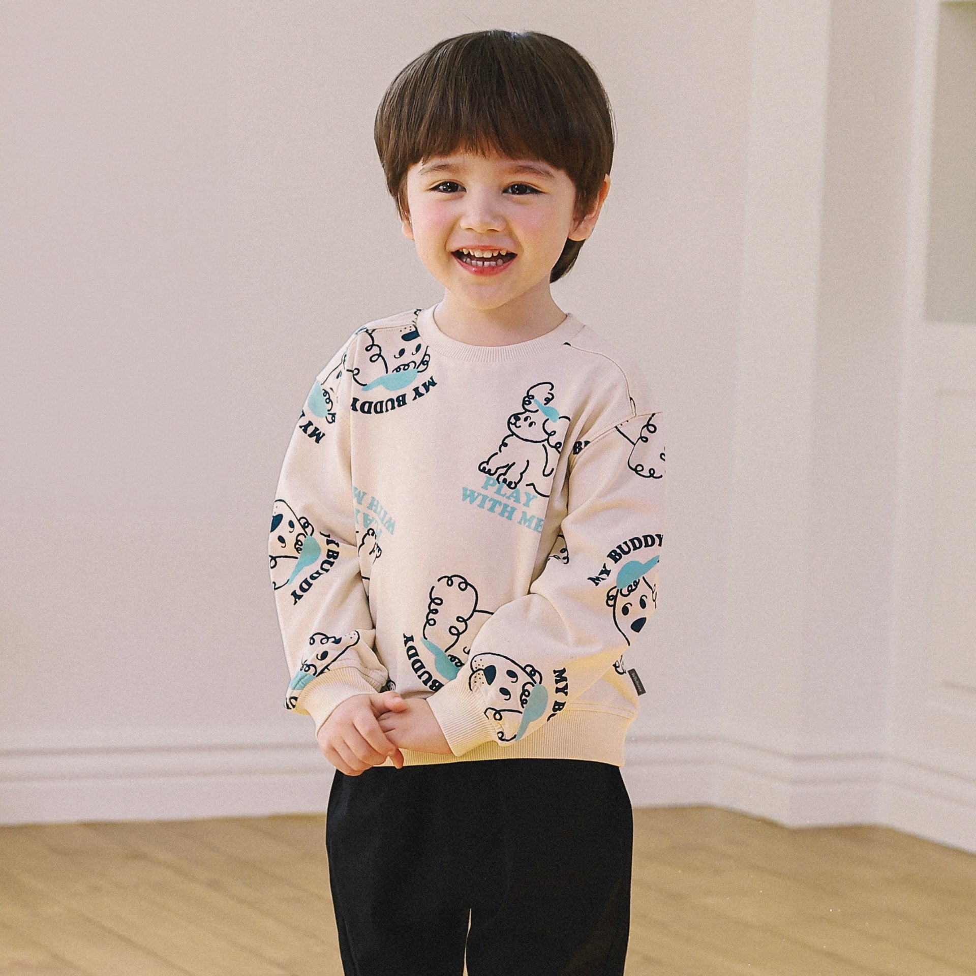 My Buddy Pattern Sweatshirt