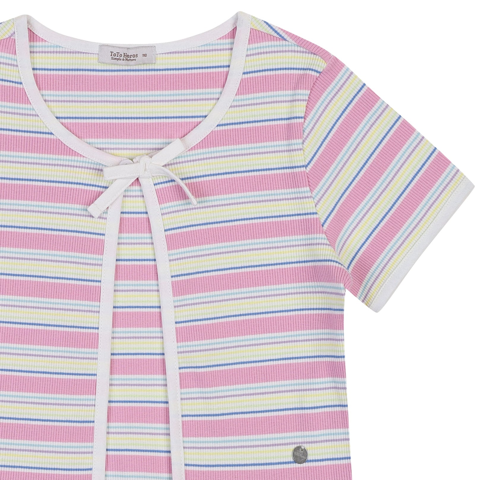 Candy Pop Ribbed Striped Tank Top & Cardigan Set-Cardigan - Kids-ToTo Heros-