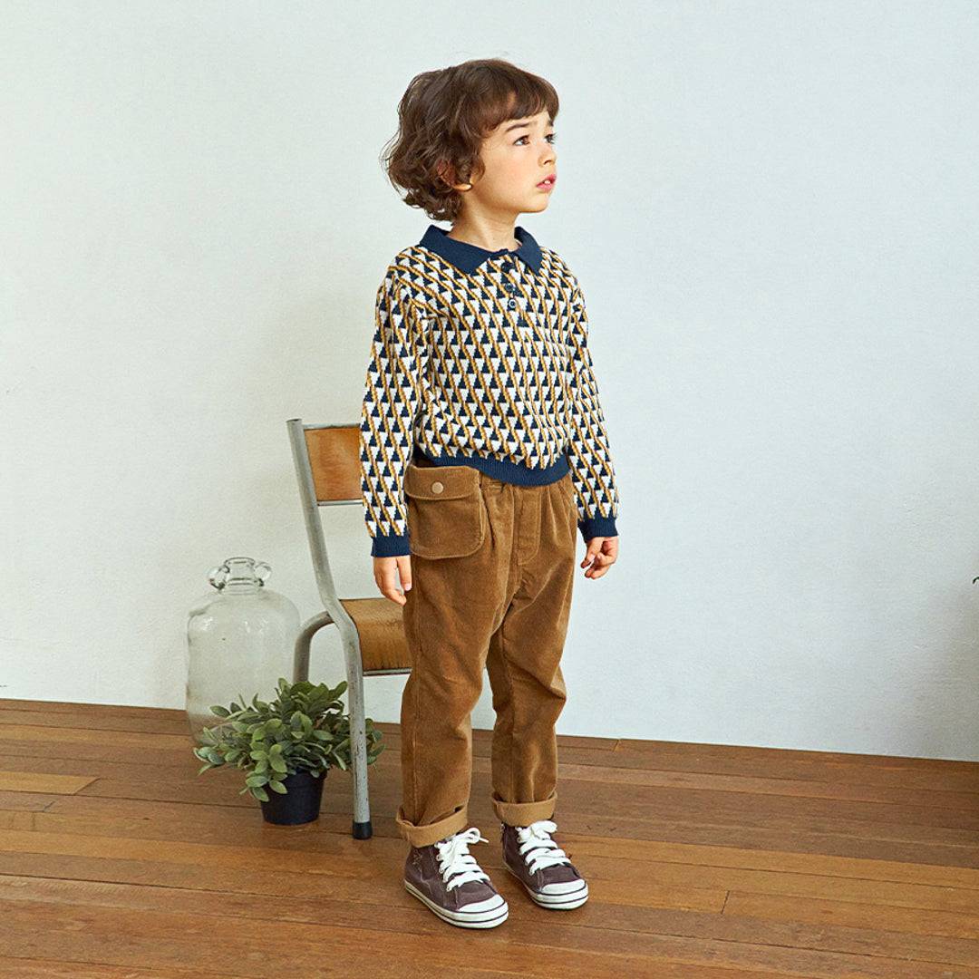 Charlee Corduroy Waist Pocket Pants-Pants - Kids-ToTo Heros-ToTo Heros l Premium Children's Clothing