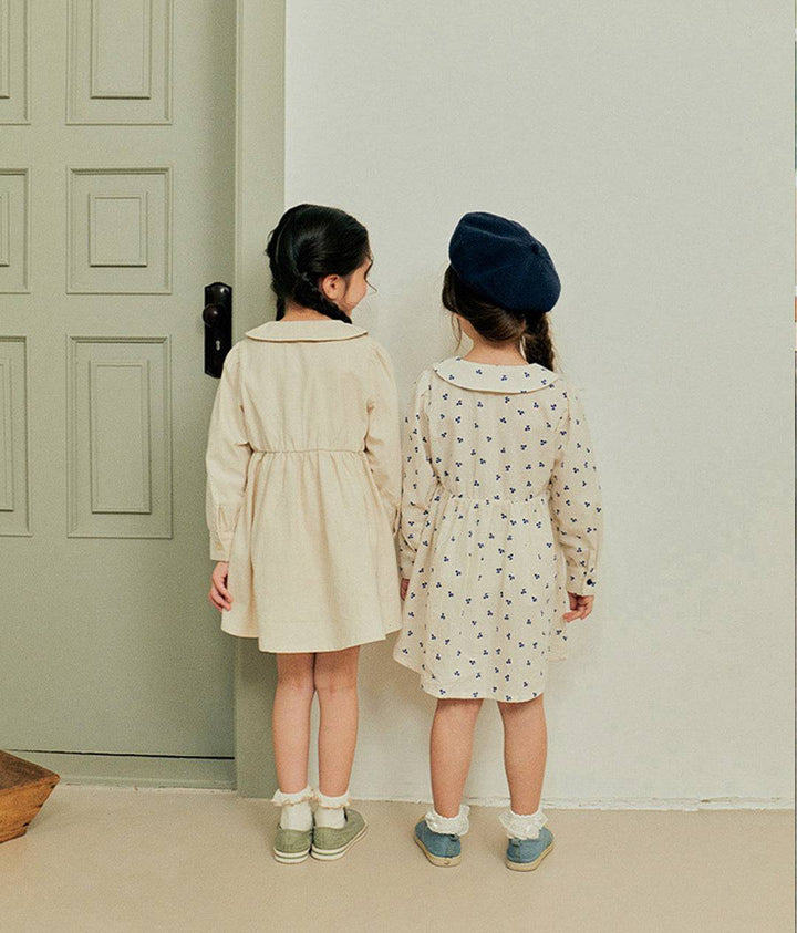 Cherry Collared Dress-Dress - Kids-ToTo Heros-ToTo Heros l Premium Children's Clothing