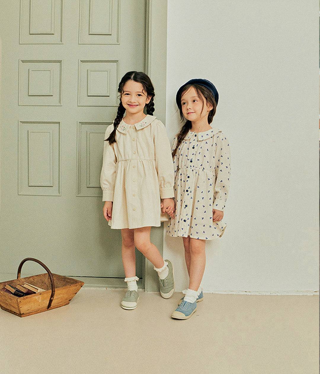 Cherry Collared Dress-Dress - Kids-ToTo Heros-ToTo Heros l Premium Children's Clothing