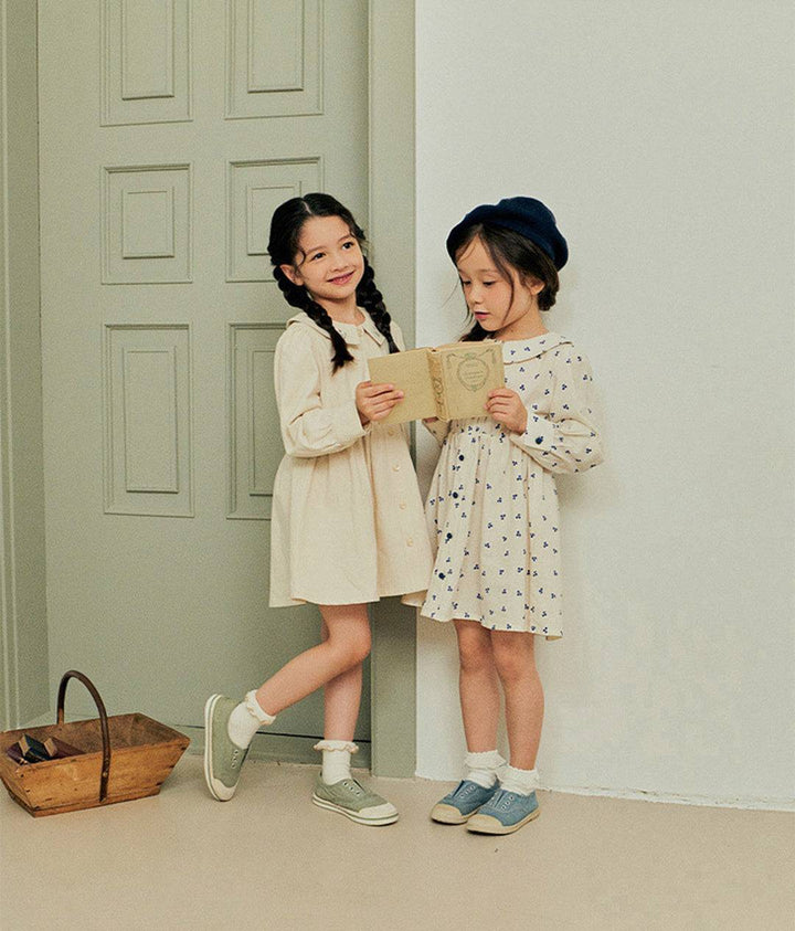 Cherry Collared Dress-Dress - Kids-ToTo Heros-ToTo Heros l Premium Children's Clothing