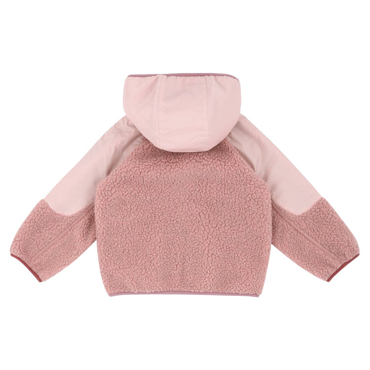 Color Contrast Fleece Hooded Jacket-Jacket - Kids-ToTo Heros-ToTo Heros l Premium Children's Clothing