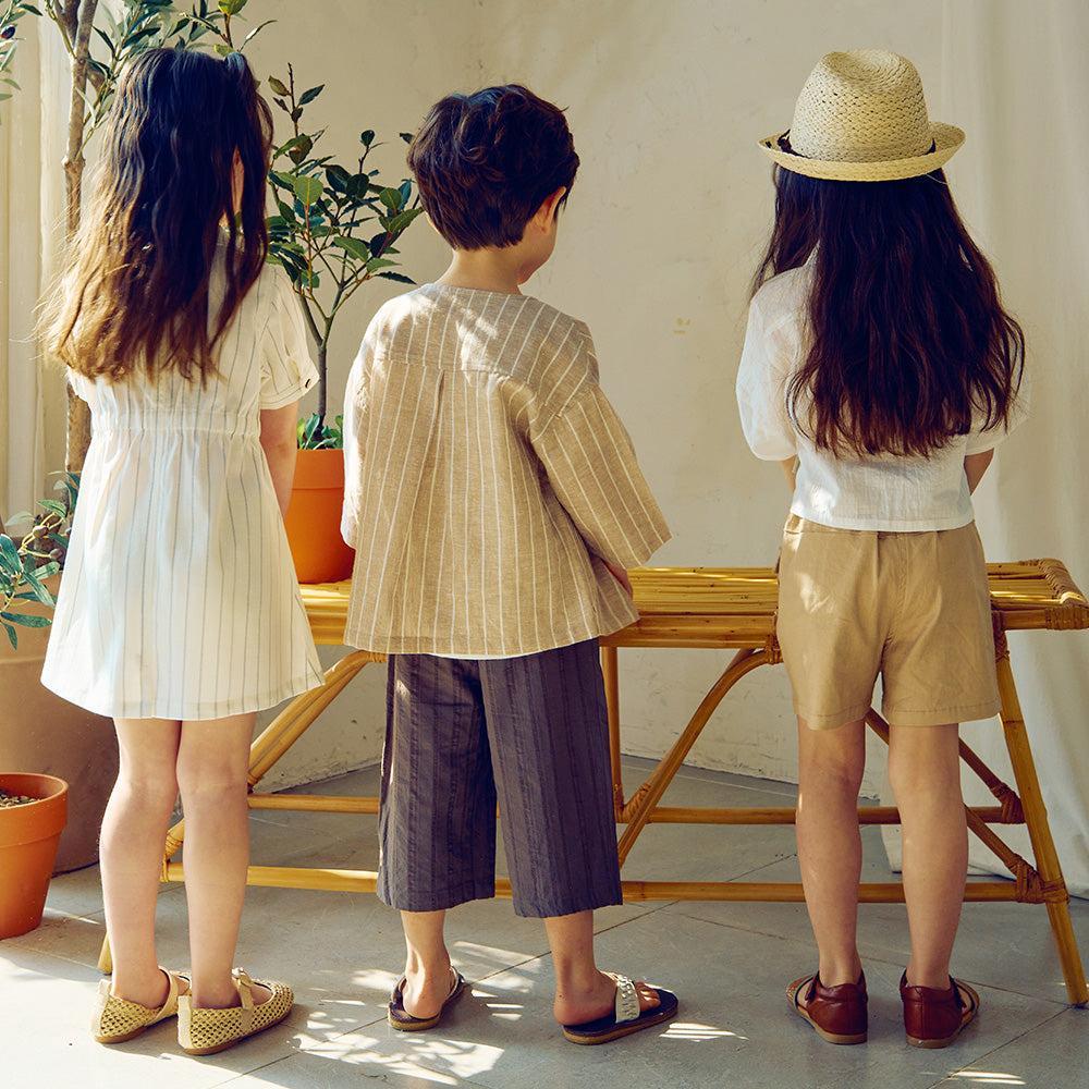 Cropped Oversized Pocket Button Down Shirt-Button Down Shirt - Kids-ToTo Heros-