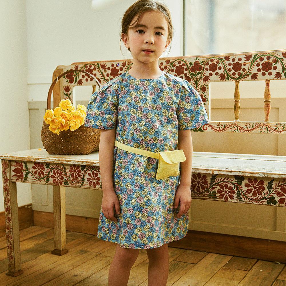 Elly All-Over Floral Print Dress with Fanny Pack-Dress - Kids-ToTo Heros-