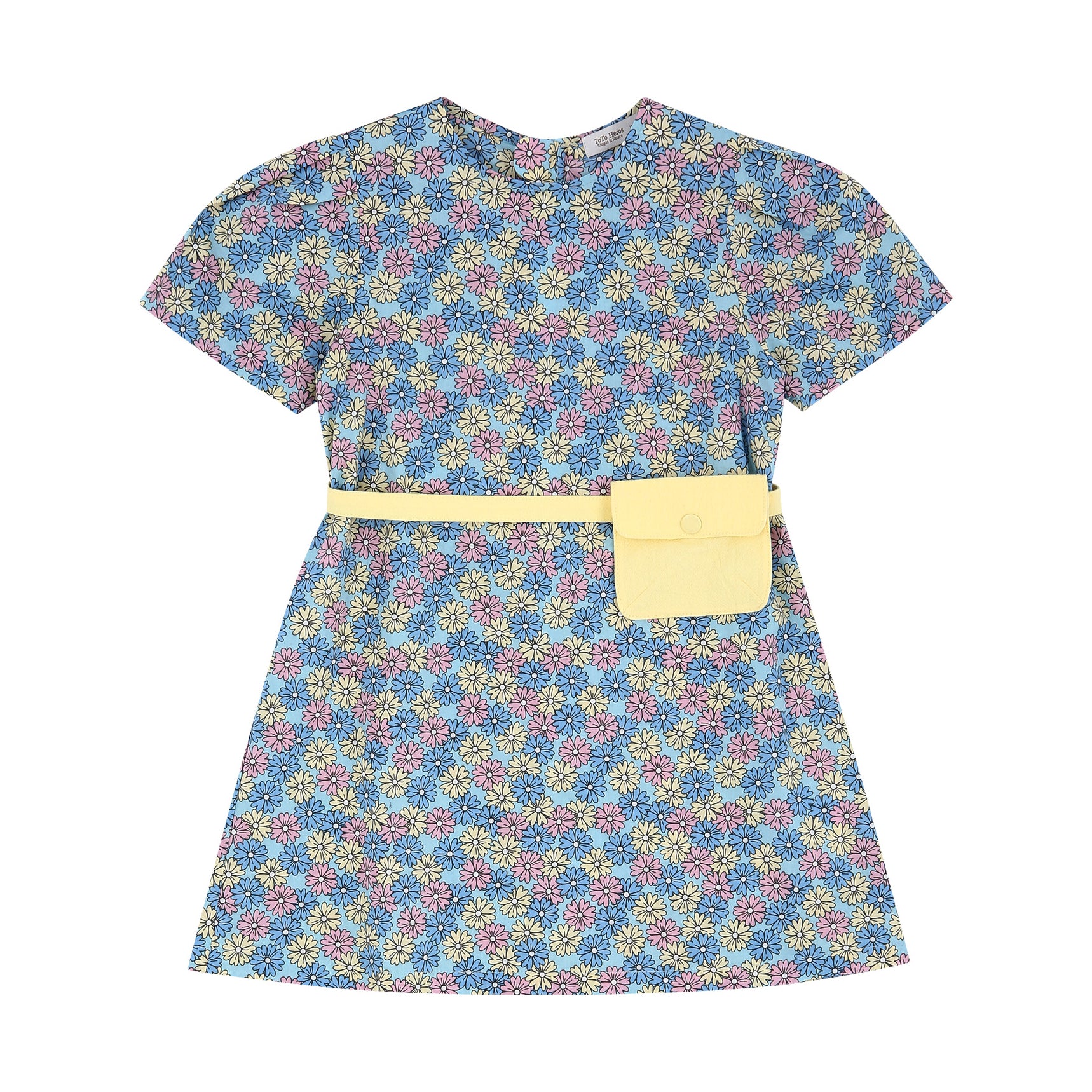 Elly All-Over Floral Print Dress with Fanny Pack-Dress - Kids-ToTo Heros-