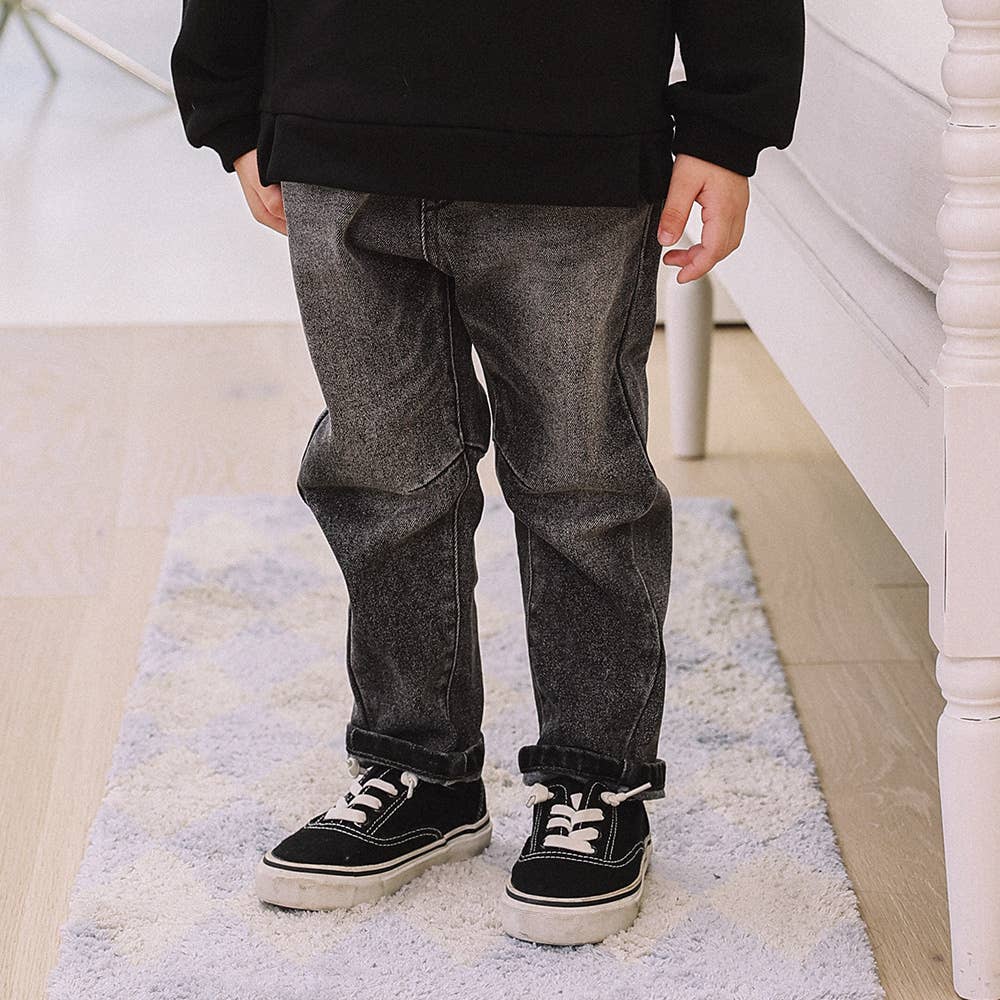 Ever Baggy Fit Fleece Denim Pants-Jeans - Kids-ToTo Heros-ToTo Heros l Premium Children's Clothing