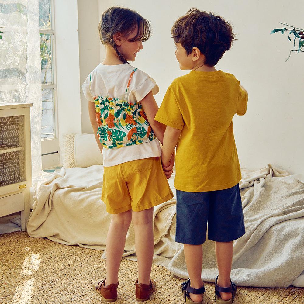 Floral-Graphic Print Cami Layered Tank Top-T-Shirt - Kids-ToTo Heros-