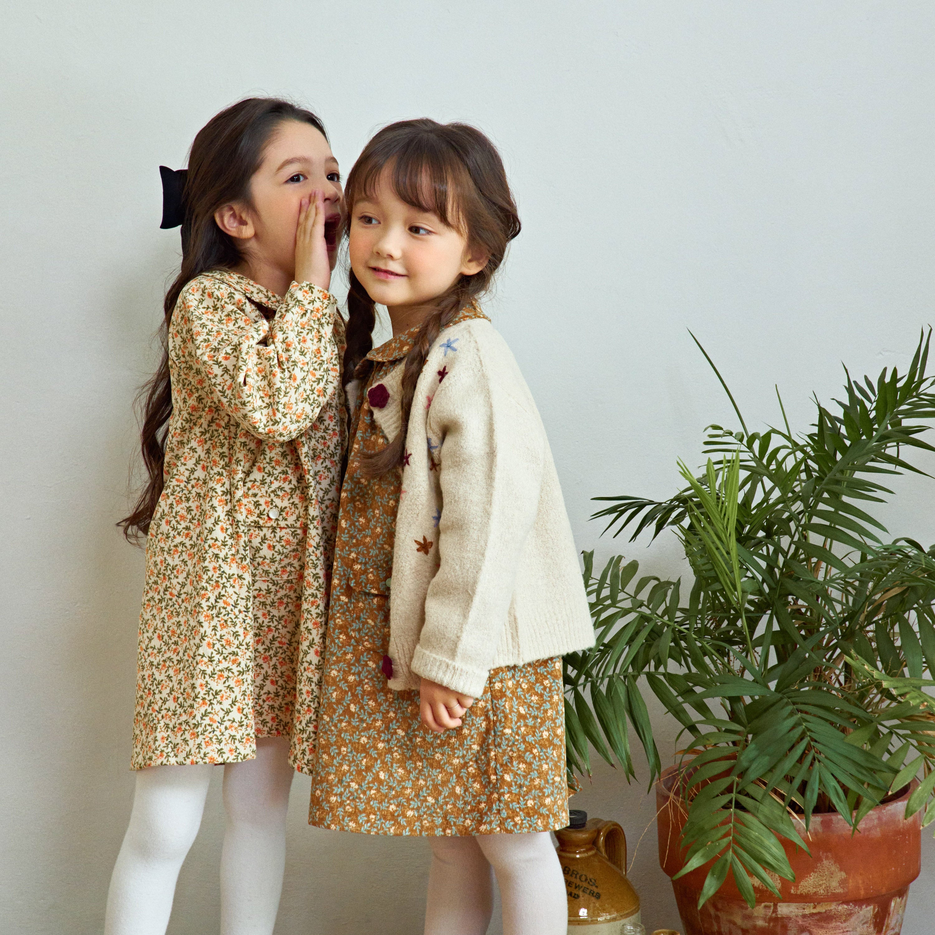 Floras Embroidery Knit Cardigan-Cardigan - Kids-ToTo Heros-ToTo Heros l Premium Children's Clothing