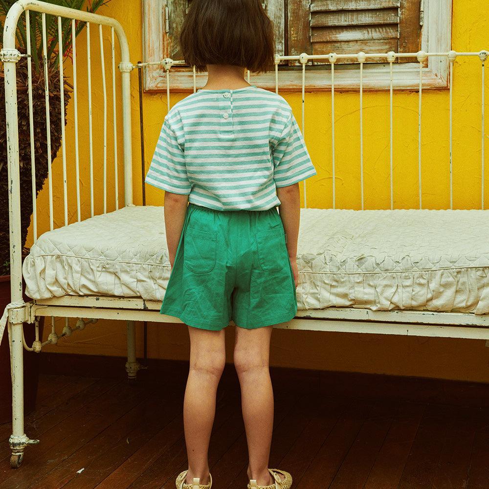 Forest Button Front Pull-On Shorts-Shorts - Kids-ToTo Heros-