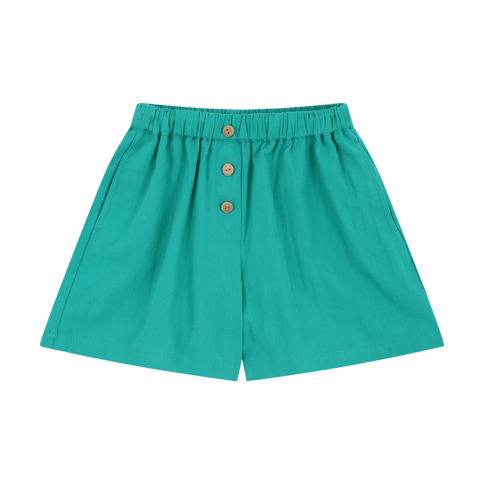 Forest Button Front Pull-On Shorts-Shorts - Kids-ToTo Heros-