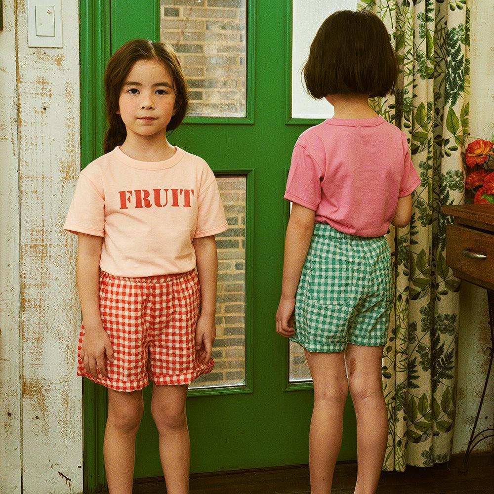 Gingham Check Pull-On Summer Shorts-Shorts - Kids-ToTo Heros-