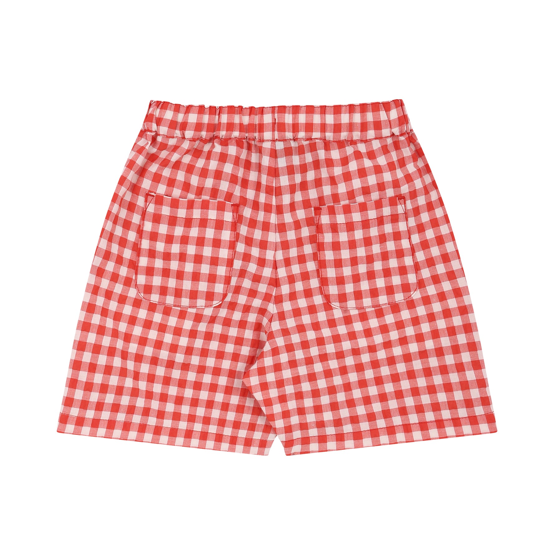 Gingham Check Pull-On Summer Shorts-Shorts - Kids-ToTo Heros-