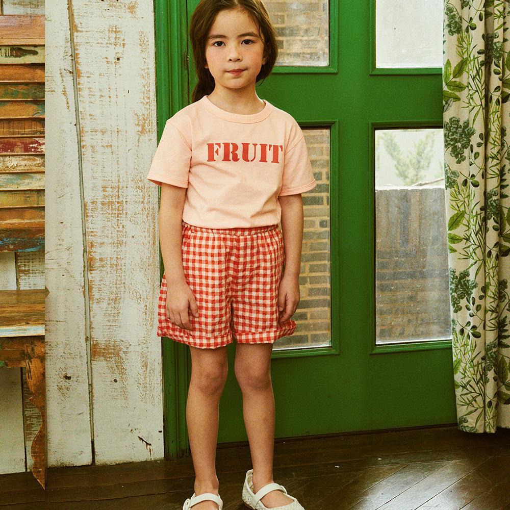 Gingham Check Pull-On Summer Shorts-Shorts - Kids-ToTo Heros-