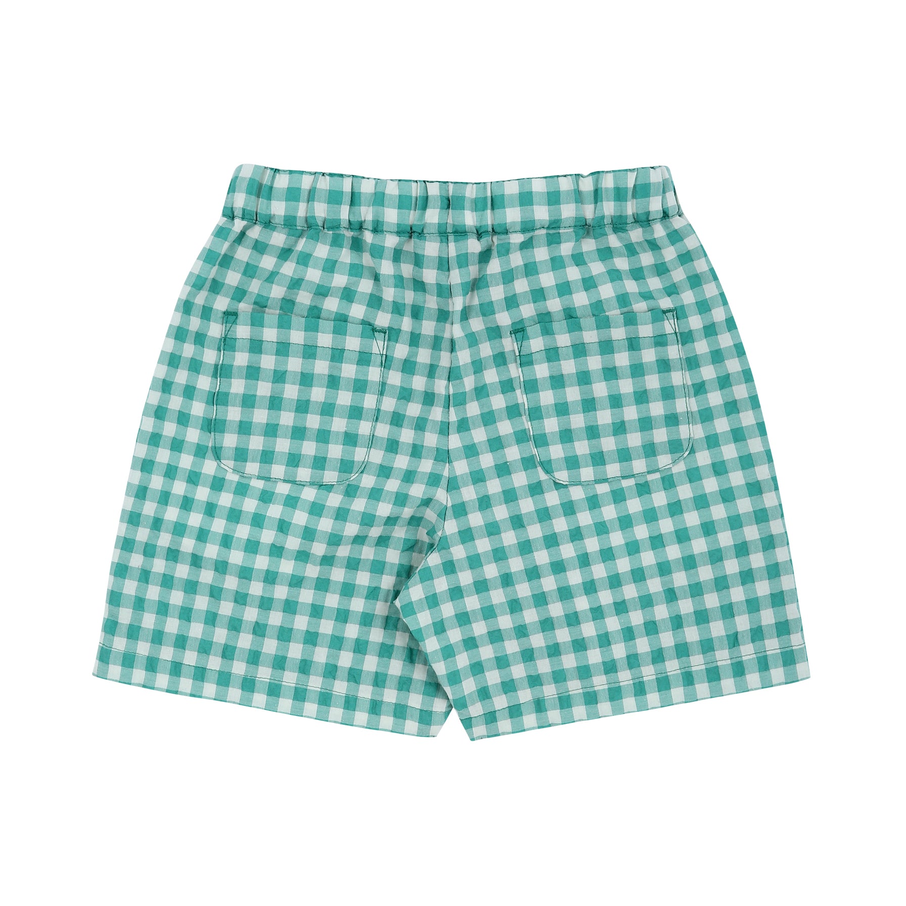 Gingham Check Pull-On Summer Shorts-Shorts - Kids-ToTo Heros-