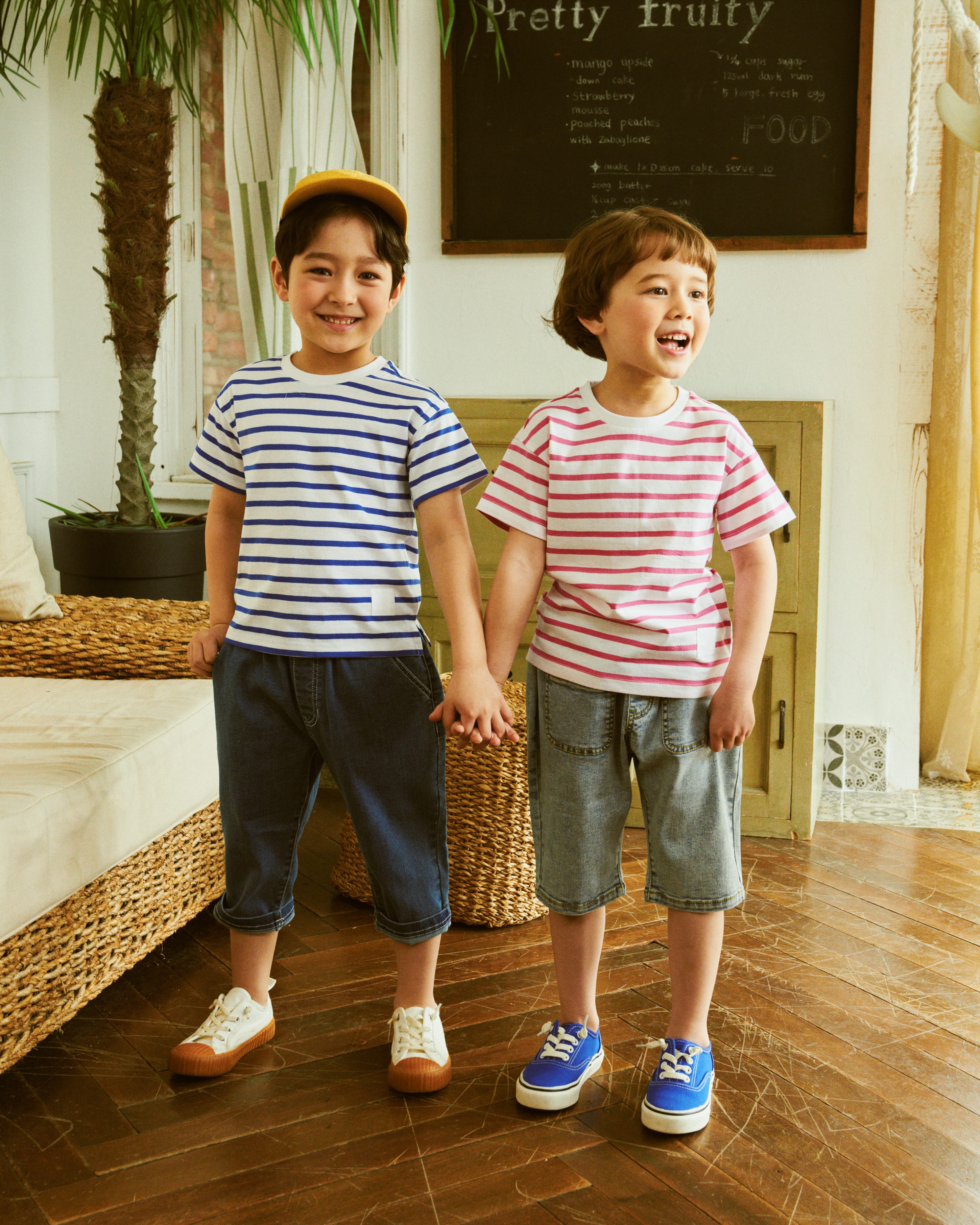 Hans Relaxed Fit Pull-On Denim Cropped Pants-Jeans - Kids-ToTo Heros-