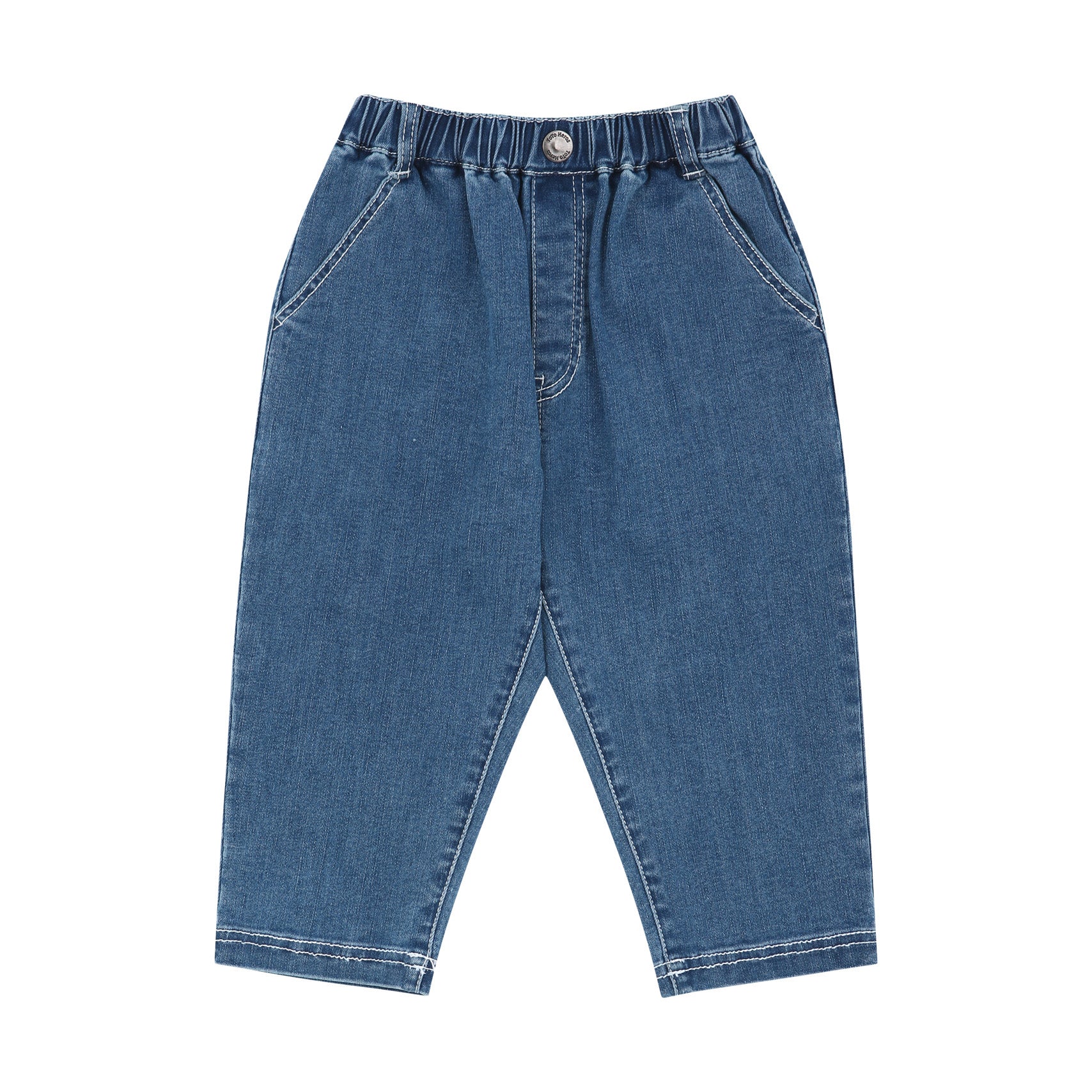 Hans Relaxed Fit Pull-On Denim Cropped Pants-Jeans - Kids-ToTo Heros-