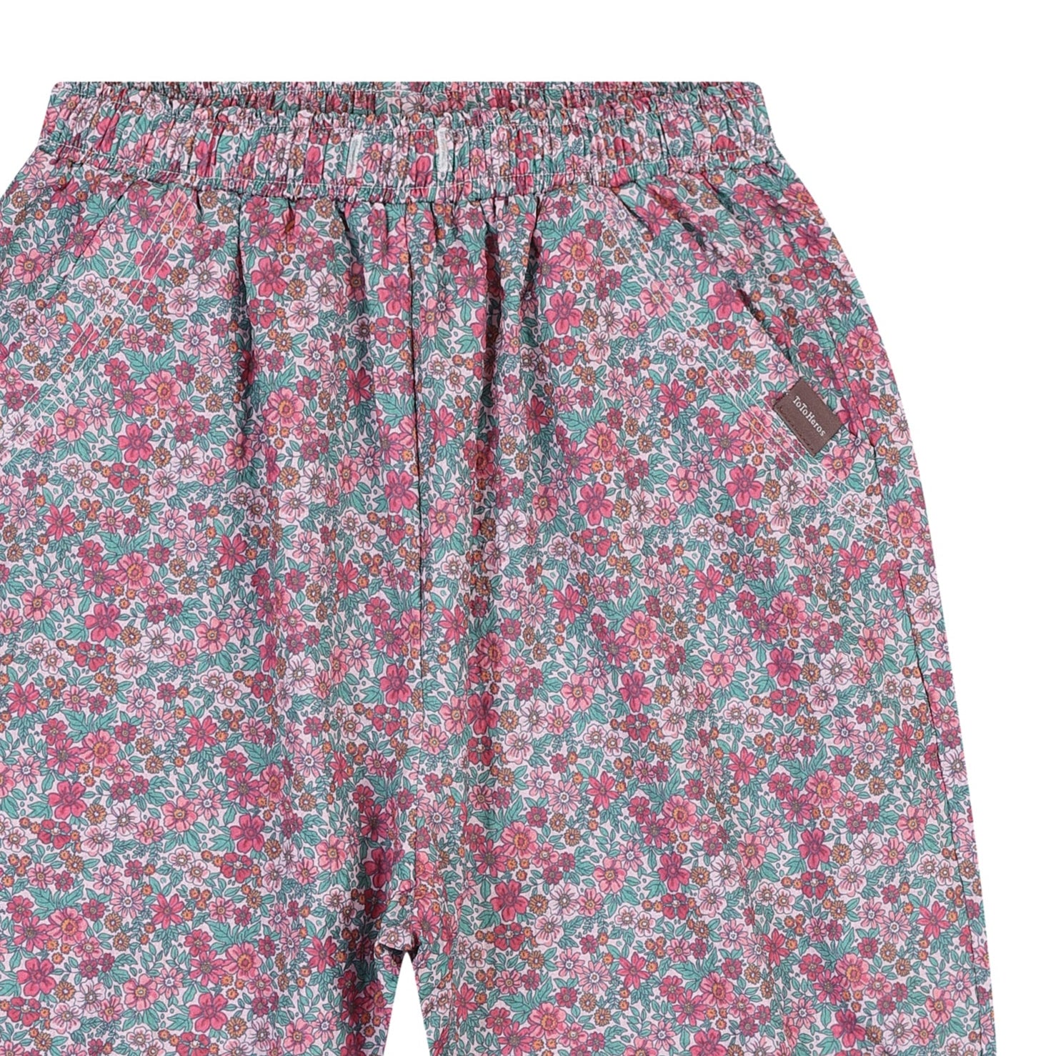 Jennie All-Over Floral Print Capri Balloon Baggy Pants-Pants - Kids-ToTo Heros-