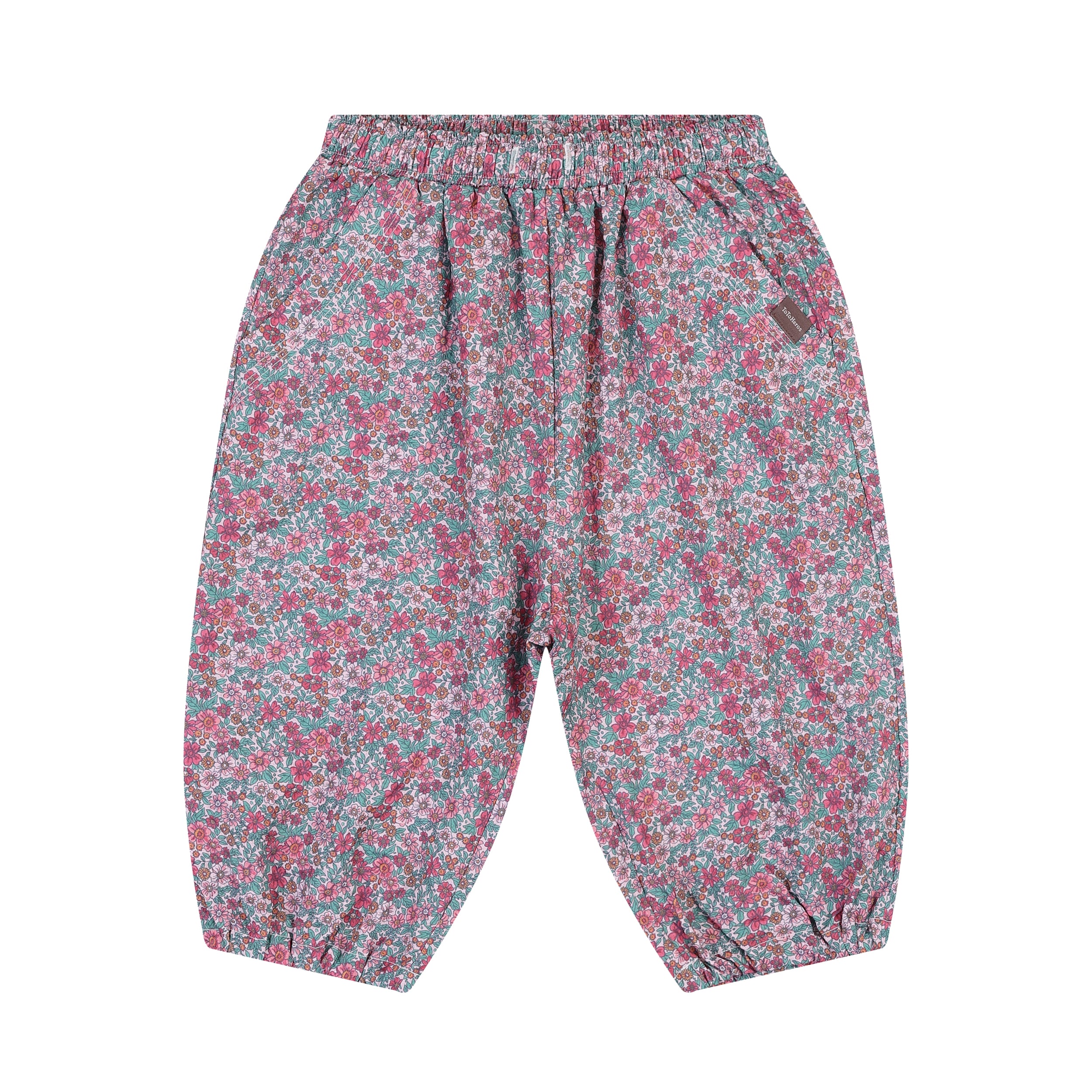 Jennie All-Over Floral Print Capri Balloon Baggy Pants-Pants - Kids-ToTo Heros-