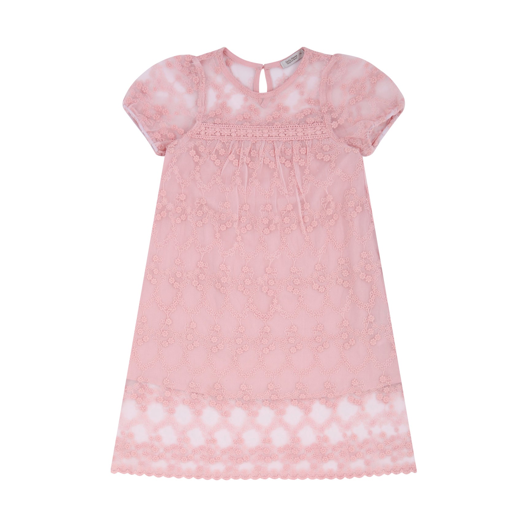 Jennie Lace Sha Overlay Princess Maxi Dress-Dress - Kids-ToTo Heros-