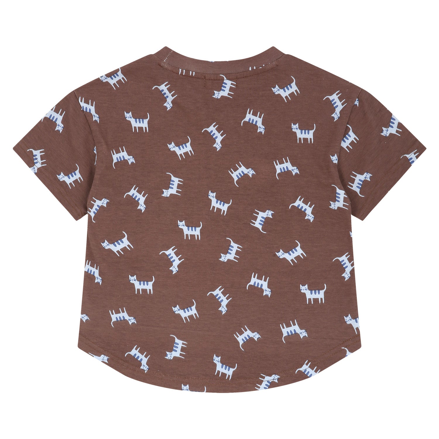 Kitty Cat Graphic Print Short Sleeve T-Shirt-T-Shirt - Kids-ToTo Heros-