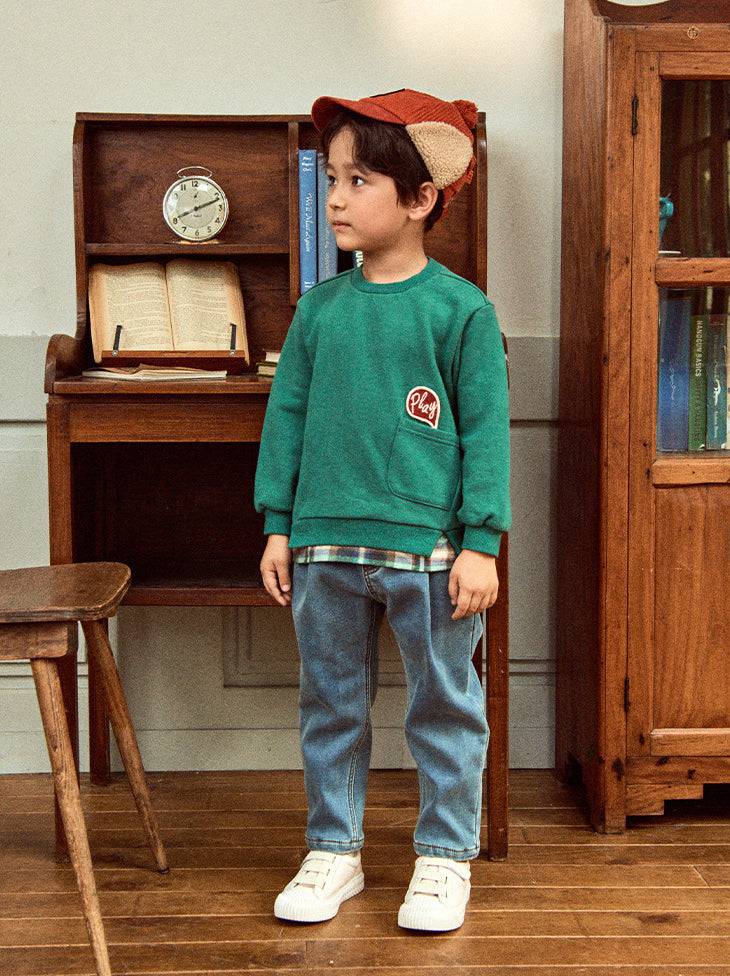 Layered Fleeced Pullover Sweatshirt-Sweatshirt - Kids-ToTo Heros-ToTo Heros l Premium Children's Clothing