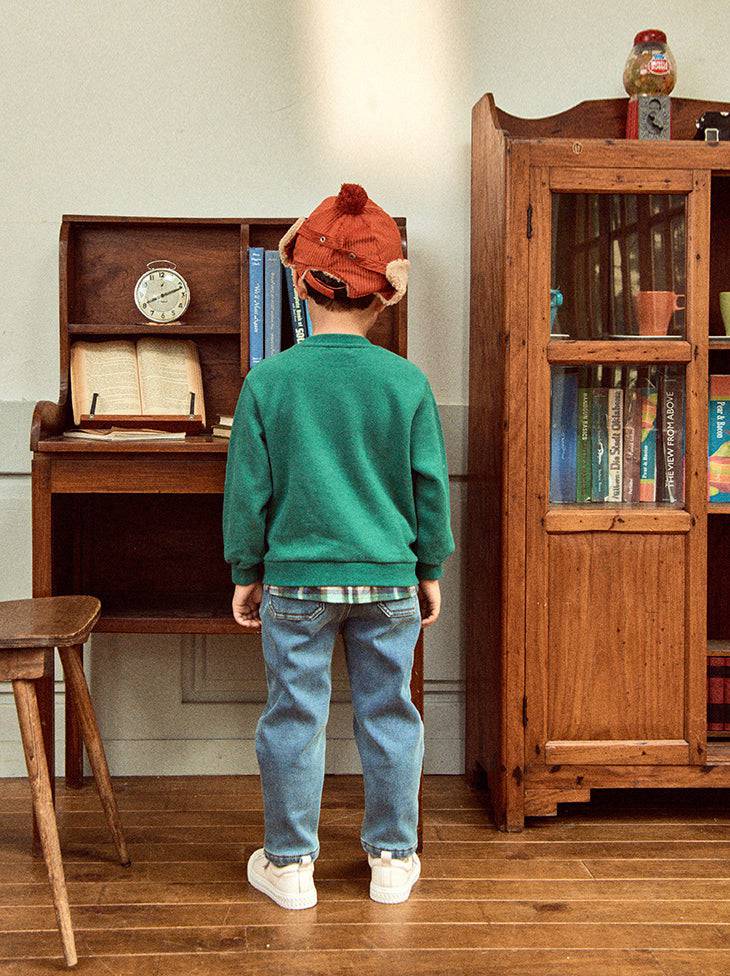 Layered Fleeced Pullover Sweatshirt-Sweatshirt - Kids-ToTo Heros-ToTo Heros l Premium Children's Clothing