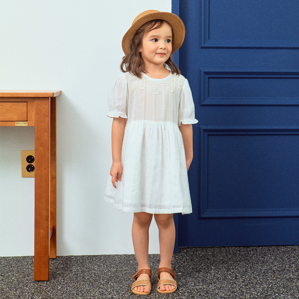 Liah Balloon Sleeve Summer Vacation Dress-Dress - Kids-ToTo Heros-