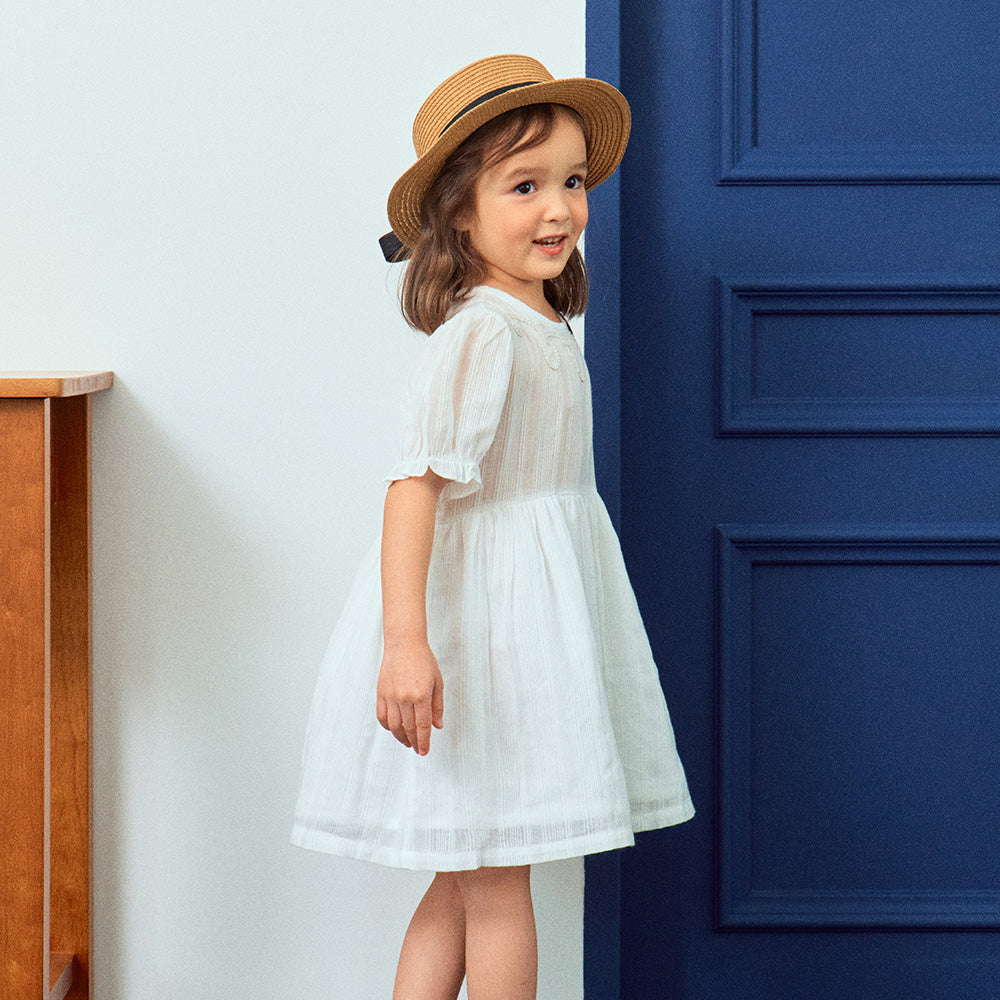 Liah Balloon Sleeve Summer Vacation Dress-Dress - Kids-ToTo Heros-