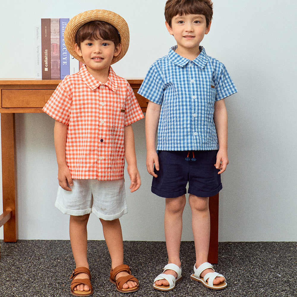 Lou Roll-Up Hem Pull-On Summer Shorts-Shorts - Kids-ToTo Heros-