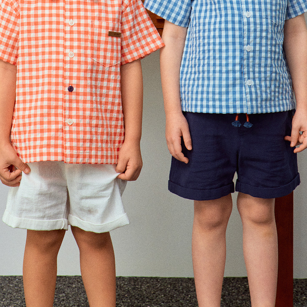 Lou Roll-Up Hem Pull-On Summer Shorts-Shorts - Kids-ToTo Heros-
