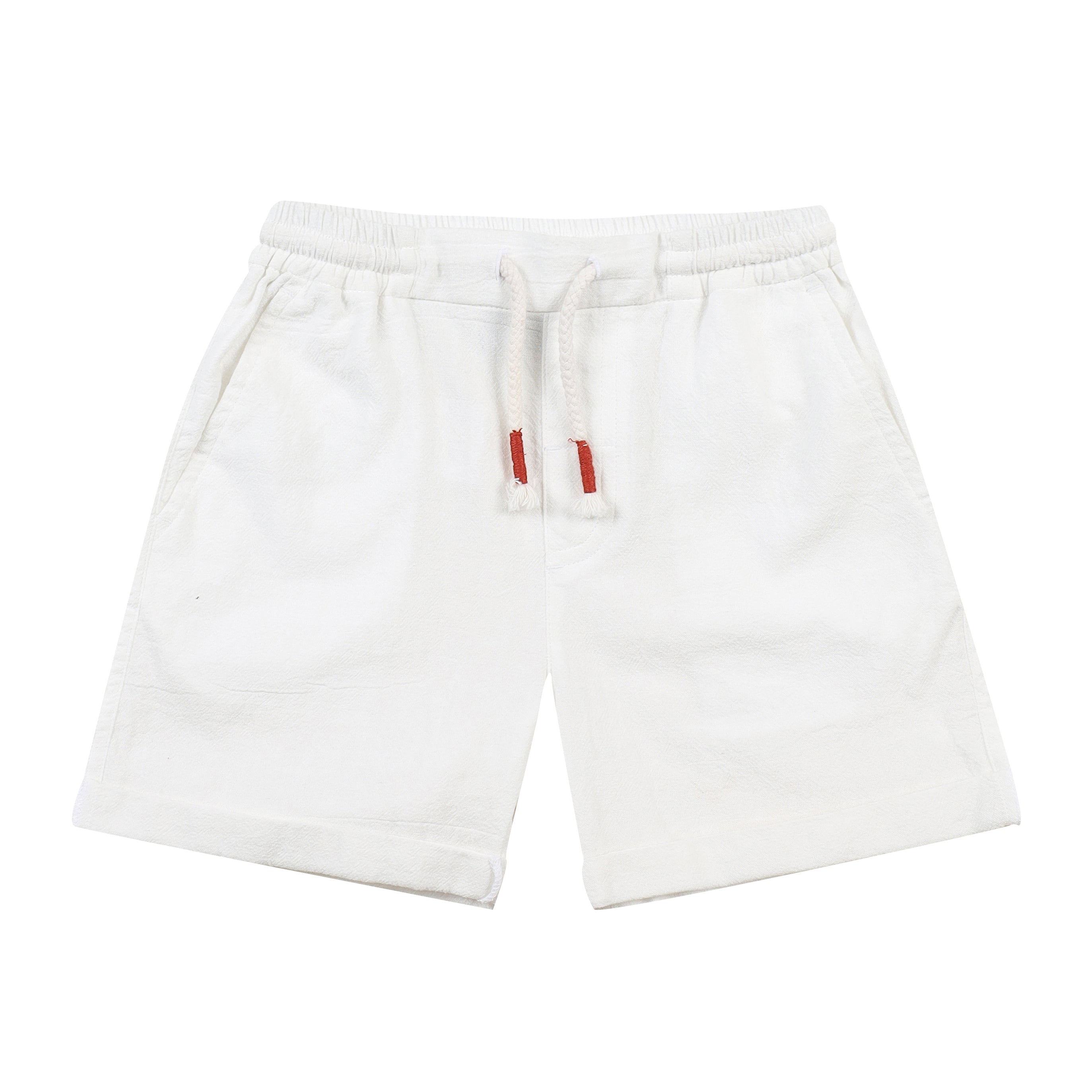Lou Roll-Up Hem Pull-On Summer Shorts-Shorts - Kids-ToTo Heros-Cream-XXS-