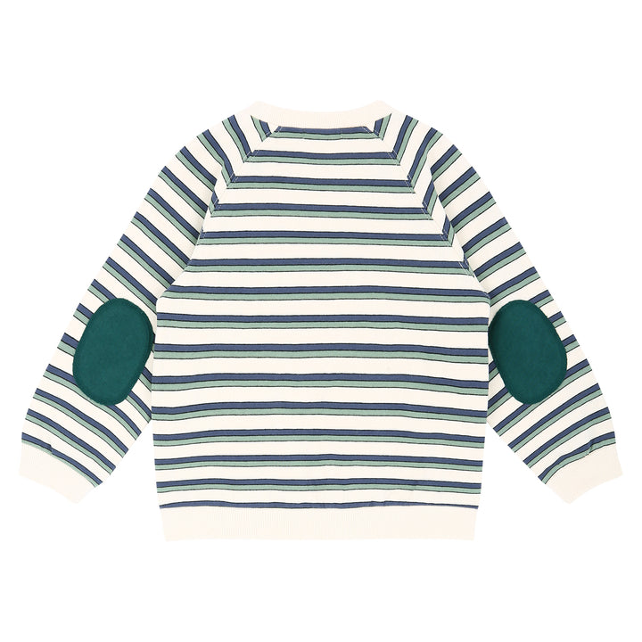 Lucas Striped Elbow Patch Sweatshirt-Sweatshirt - Kids-ToTo Heros-ToTo Heros l Premium Children's Clothing