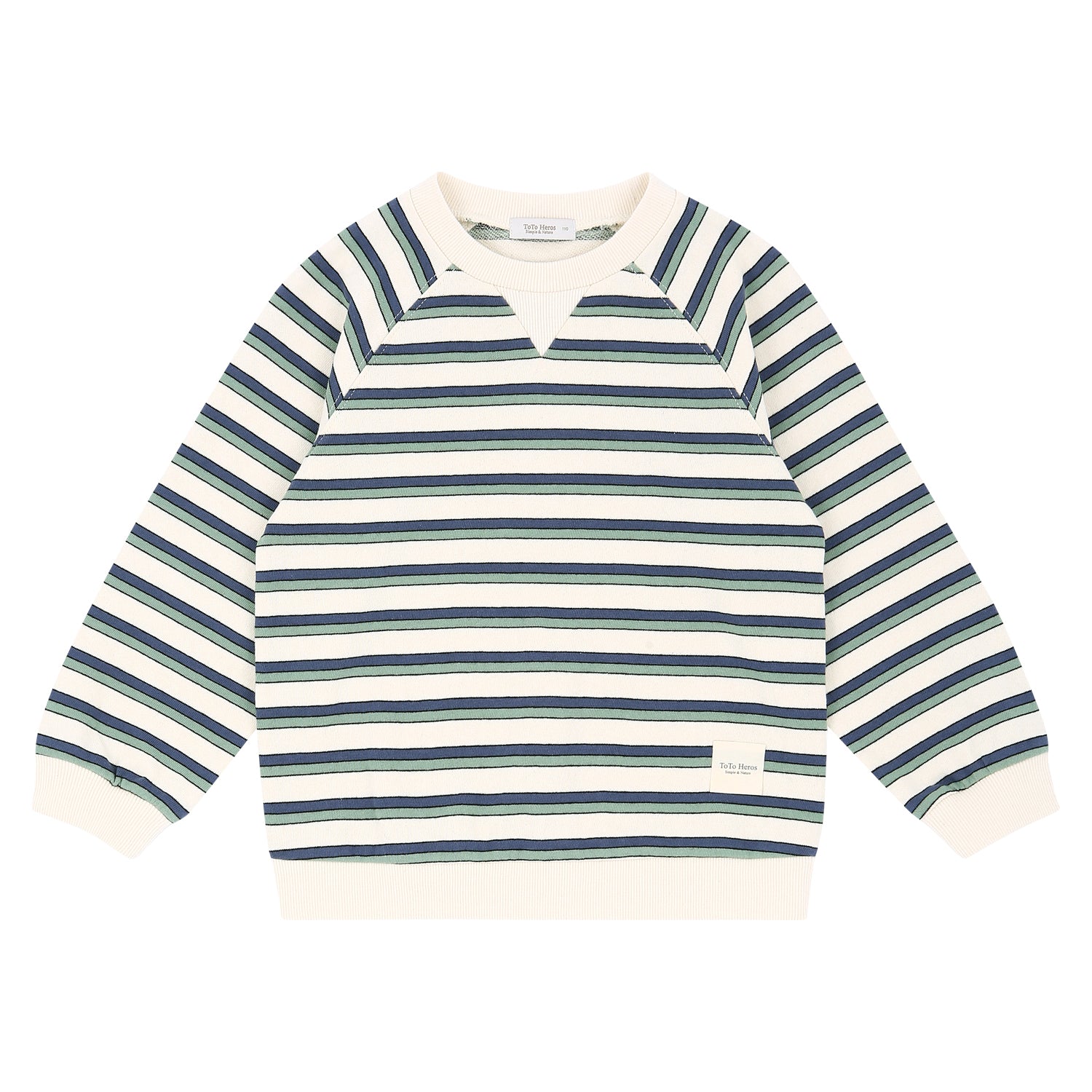 Lucas Striped Elbow Patch Sweatshirt-Sweatshirt - Kids-ToTo Heros-ToTo Heros l Premium Children's Clothing