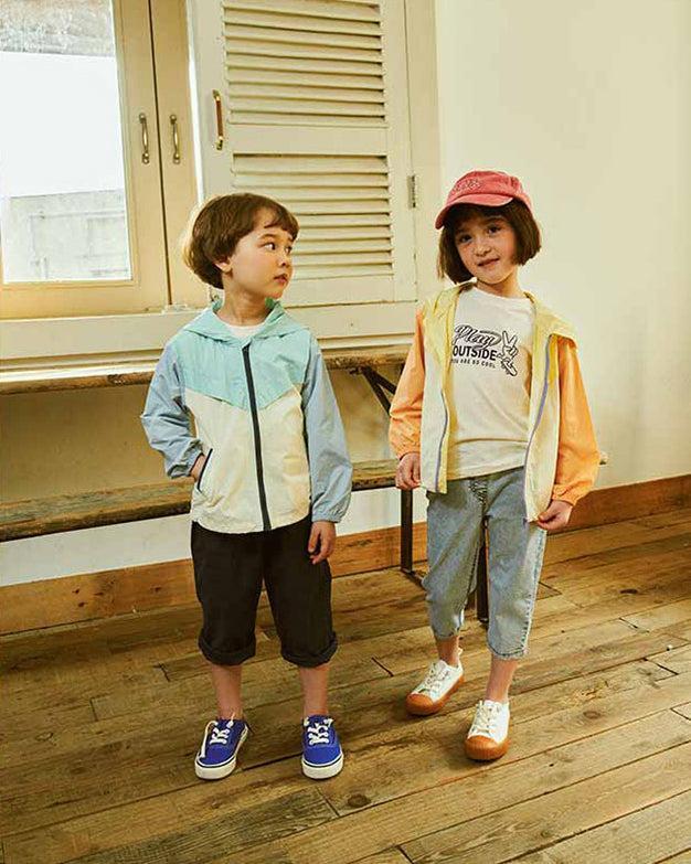 Marina Stretchy Pull-On Cropped Straight Washed Denim Pants-Jeans - Kids-ToTo Heros-
