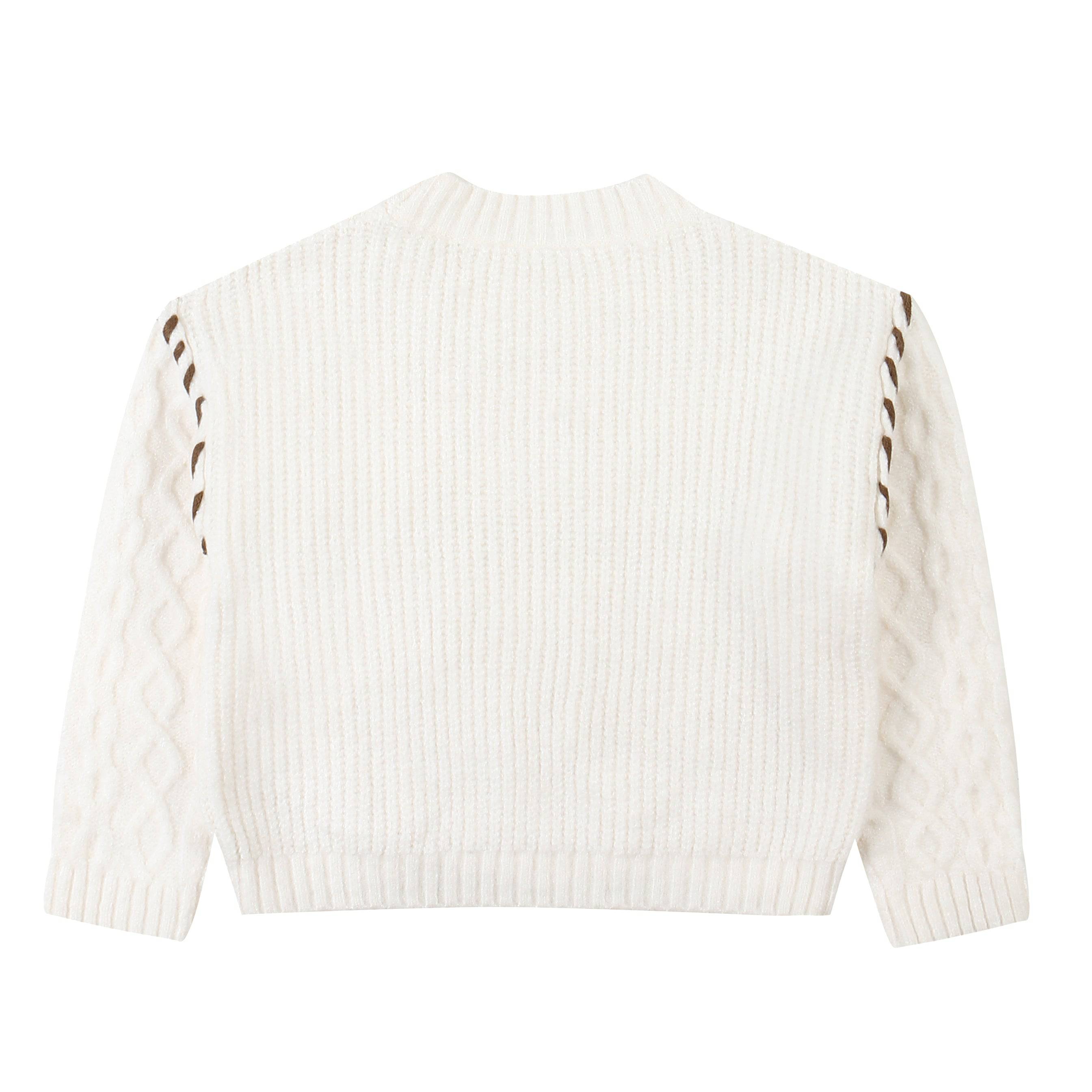 Max Braided Shoulder Cable Knit Sweater-Knit Sweater - Kids-ToTo Heros-ToTo Heros l Premium Children's Clothing