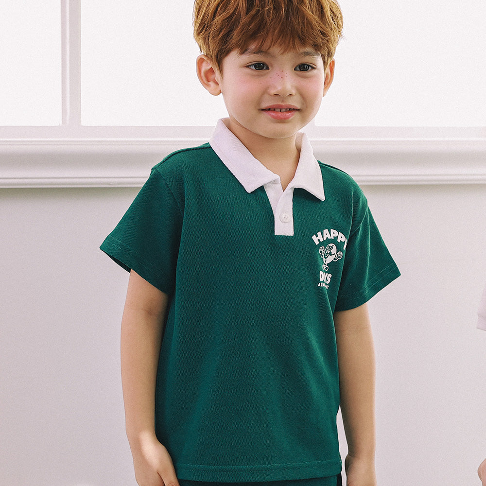 Max Piqué Polo Shirt & Side Stripe Shorts Set-Top & Skirt Set - Kids-ToTo Heros-