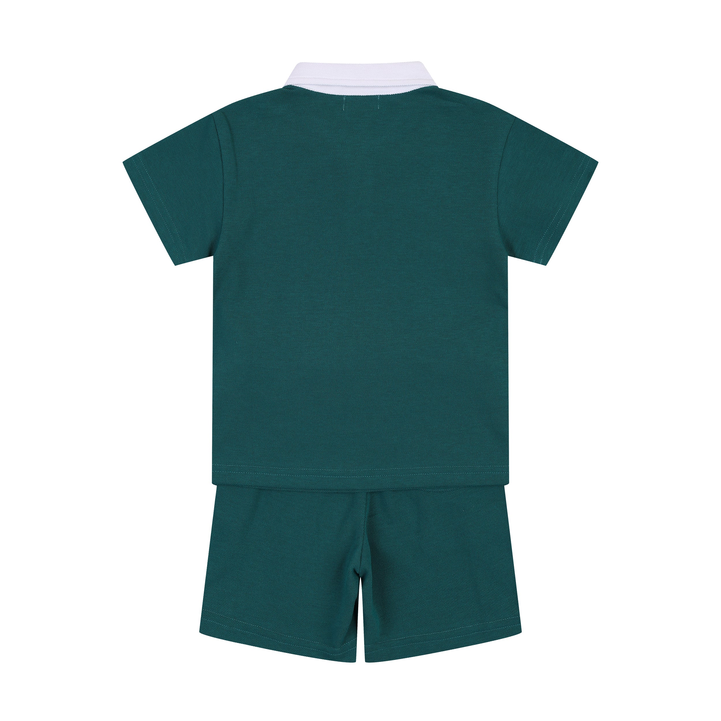 Max Piqué Polo Shirt & Side Stripe Shorts Set-Top & Skirt Set - Kids-ToTo Heros-