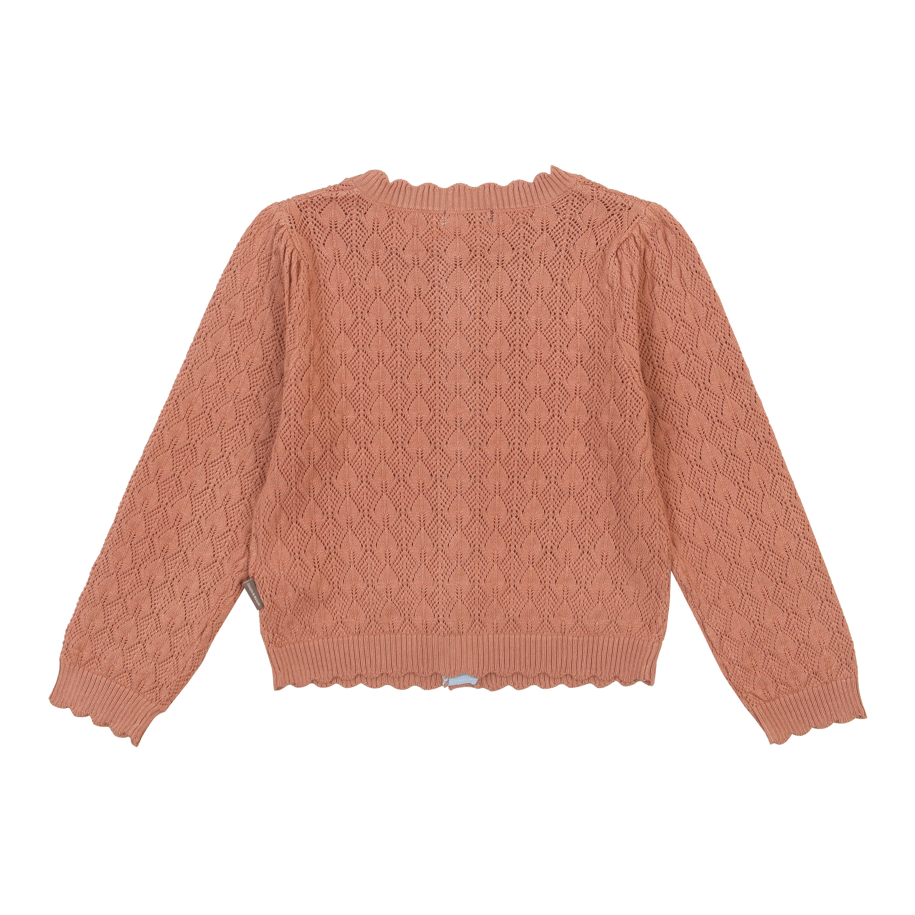 Mila Scalloped-Trim Hollow Cardigan-Cardigan - Kids-ToTo Heros-